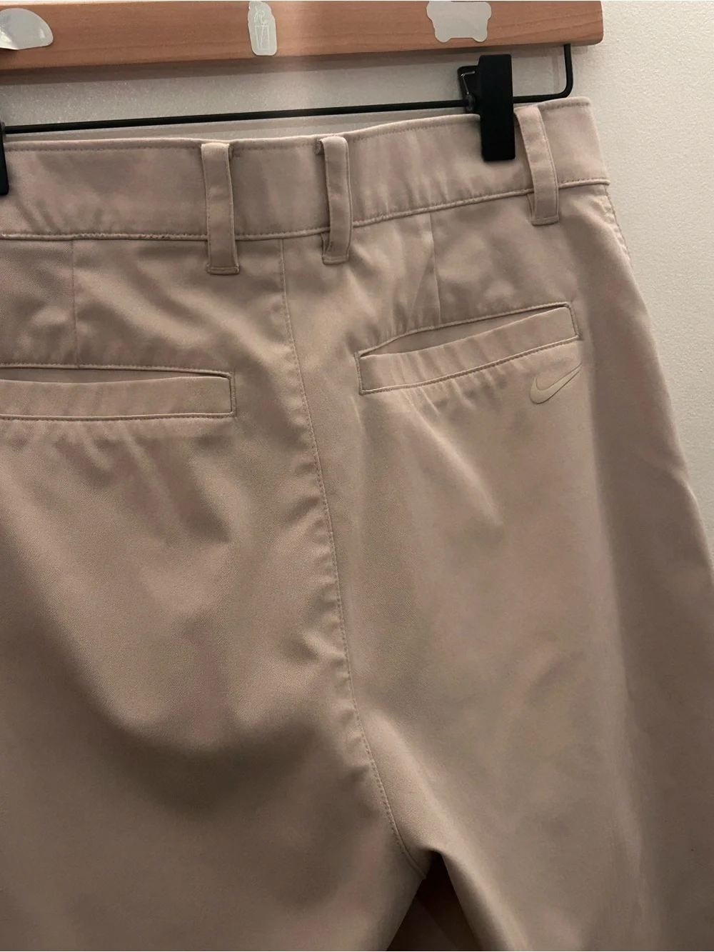 Nike Men's Tan Flat-Front Chino Shorts